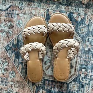 A New Day Women's Braided Sandals - Tan